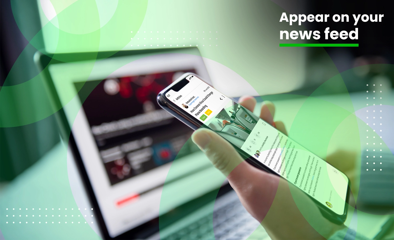 Appear on your news feed